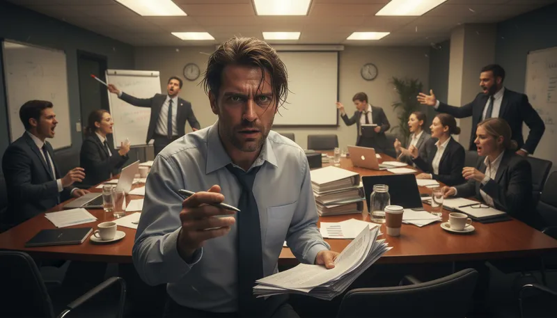 Illustration of in the thick of it: deeply involved in a situation