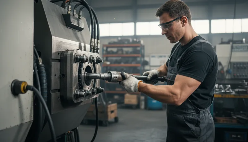 Illustration of fitter: A person who adjusts or repairs equipment.