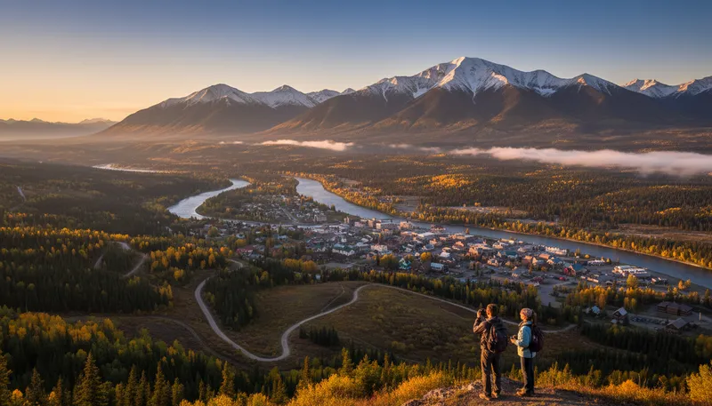 Illustration of dawson: a city located in Canada
