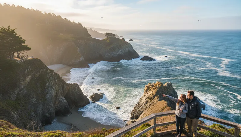 Illustration of mendocino: A coastal region in California, known for beauty.