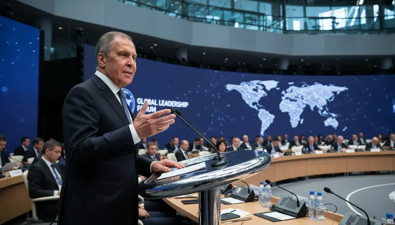 Illustration of lavrov: A Russian politician and diplomat.