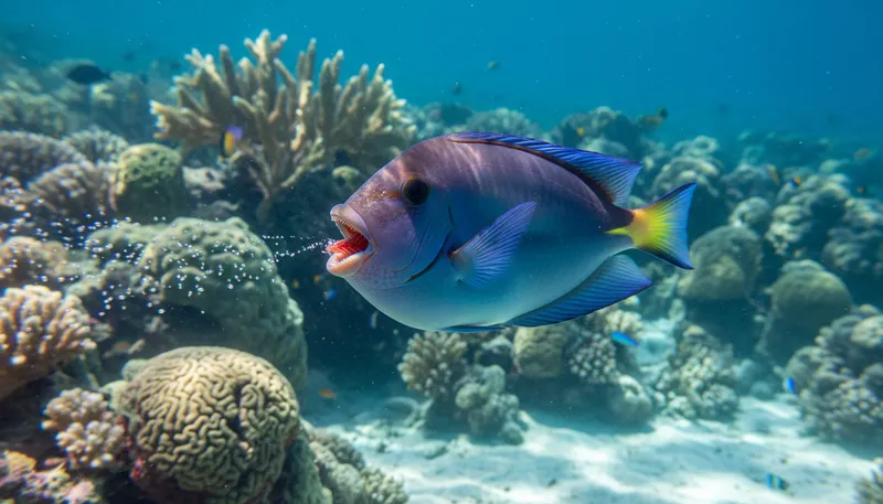 Illustration of gill: A respiratory organ in fish for breathing.