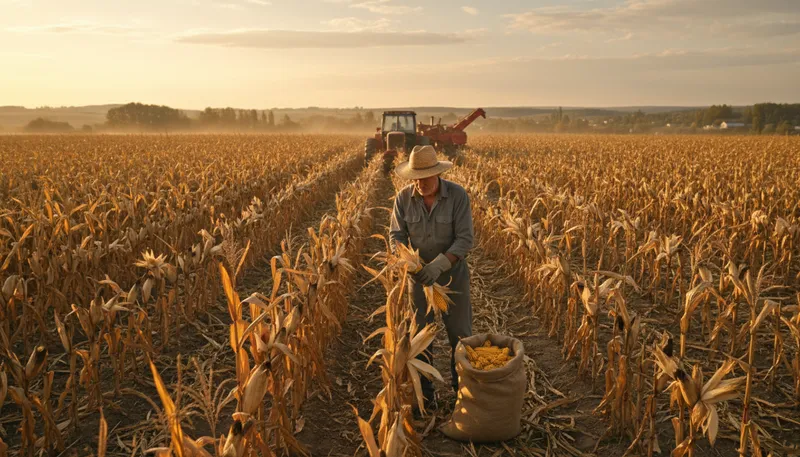 Illustration of farmer: A person who grows crops or raises animals.