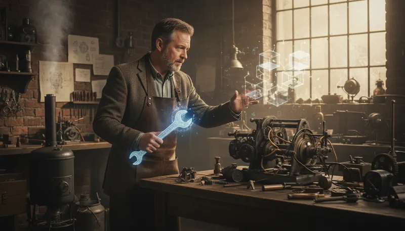 Illustration of wizard: expert in a specific field or skill