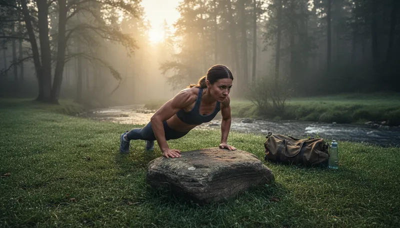 Illustration of vigorous: Strong, healthy, and full of energy.