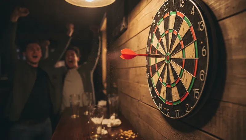 Illustration of bullseye: The center of a target, often the goal.