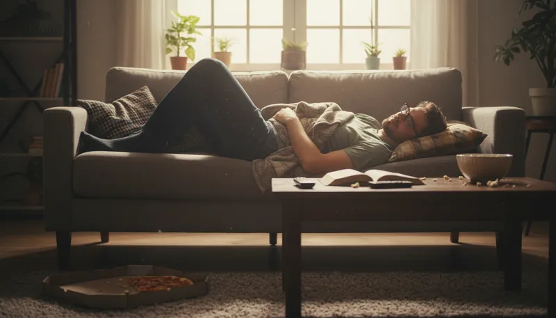 Illustration of sleep funny: Unusual or awkward sleeping position causing discomfort.