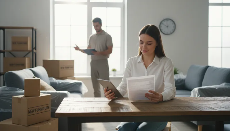 Illustration of invoice: a list of goods or services with prices