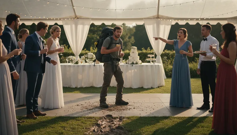 Illustration of uninvited: Not formally invited.