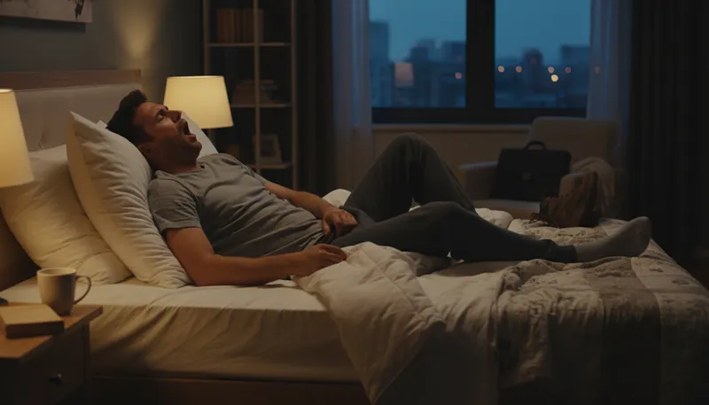 Illustration of hit the sheets: To go to bed and sleep.