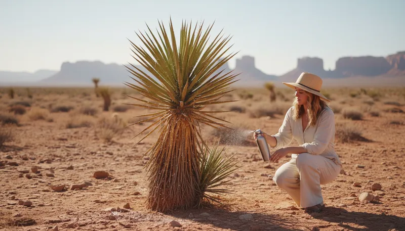 Illustration of yucca: a type of plant known for its sharp leaves