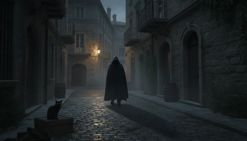Illustration of faceless man: a mysterious or unknown individual