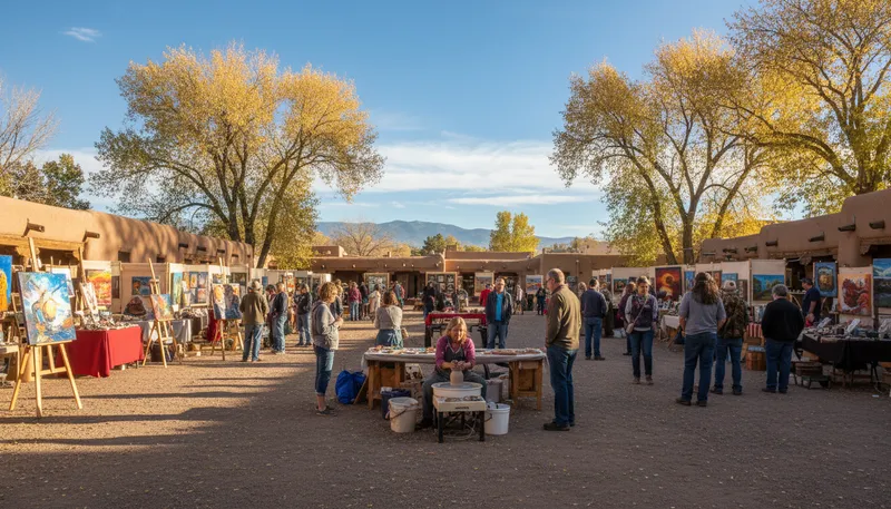 Illustration of taos: A town in New Mexico known for art.