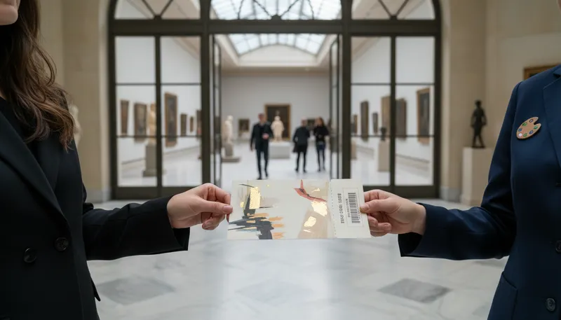 Illustration of admission: The act of allowing entry.