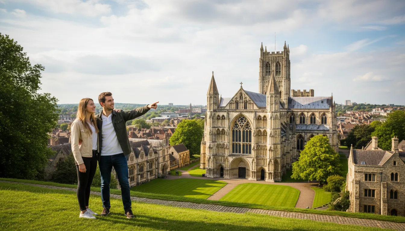 peterboroughのイラスト：A city in England known for its cathedral.