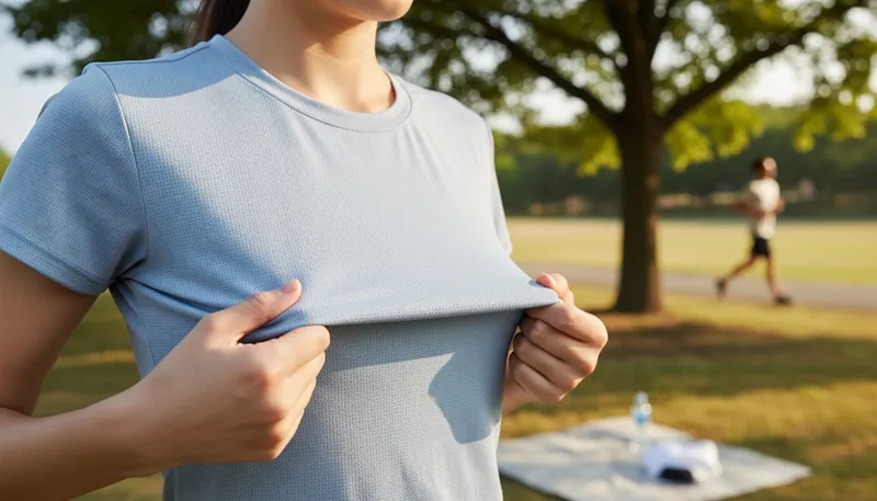 Illustration of polyester: a synthetic fabric used in clothing