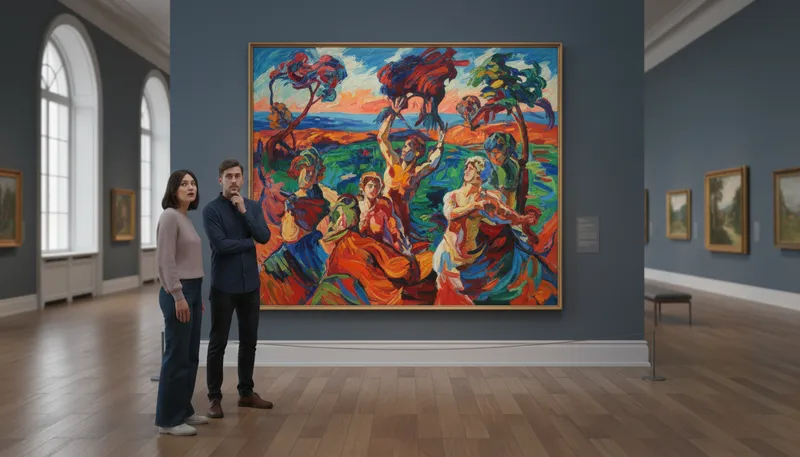 Illustration of expressionism: An art movement emphasizing emotional experience.