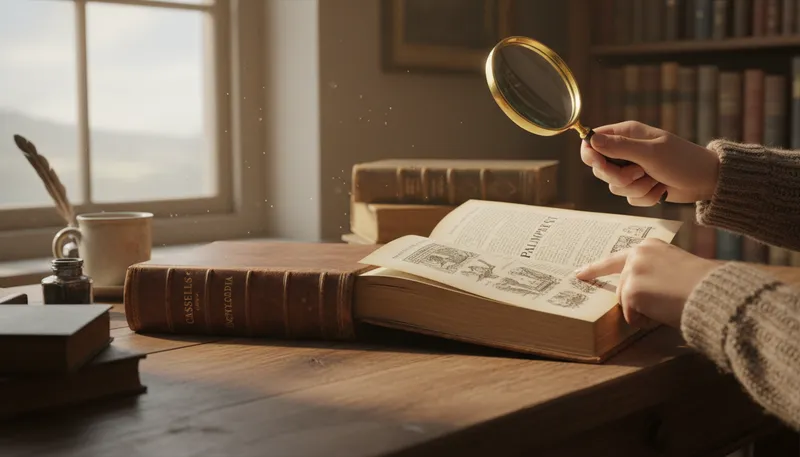 Illustration of cassell: A publisher known for dictionaries.