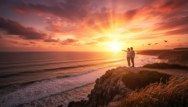 Illustration of gift from the heavens: a beautiful or perfect surprise