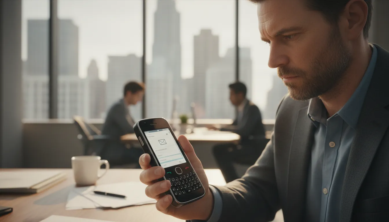 ภาพประกอบของ BlackBerry: brand of smartphones popular in the past