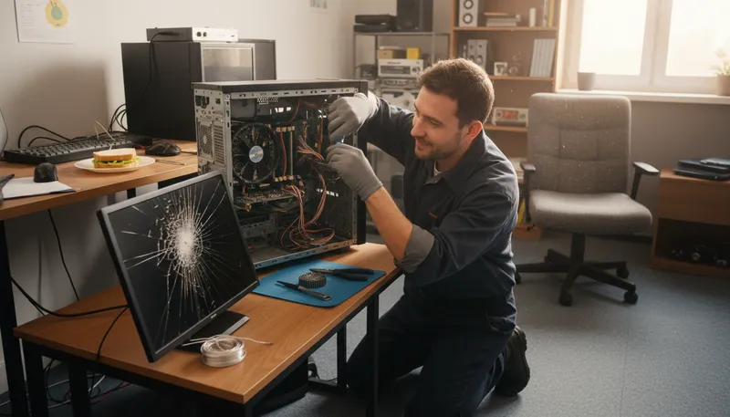 Illustration of technician: A person skilled in a specific technical area.