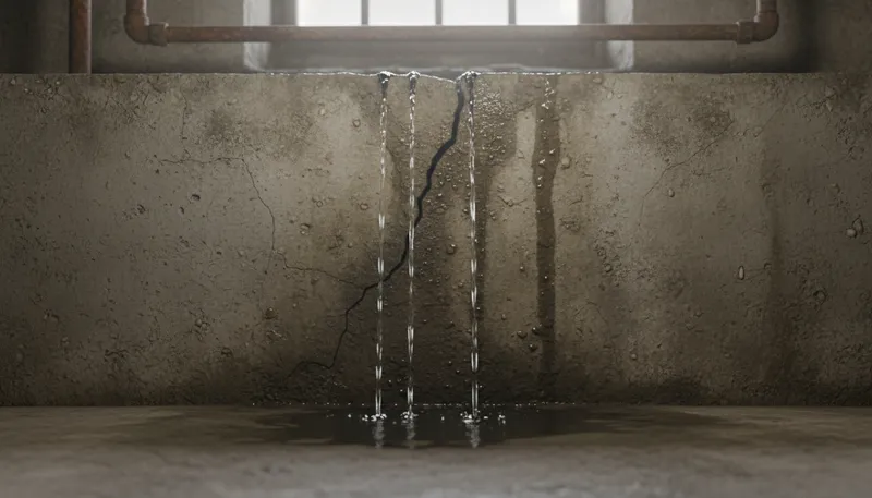 Illustration of seep: To flow or leak slowly through a surface.