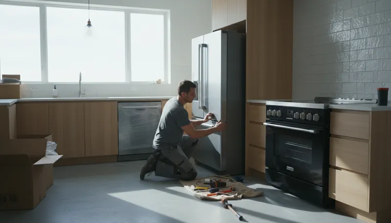 Illustration of installer: a person who sets up equipment or software
