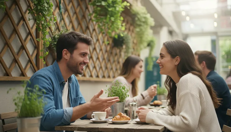 Illustration of conversational: Casual and informal in style.