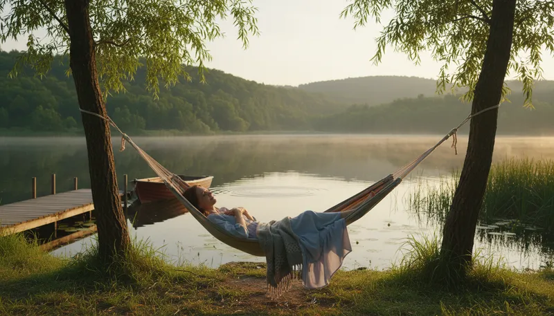 Illustration of relaxation: The state of being free from tension.