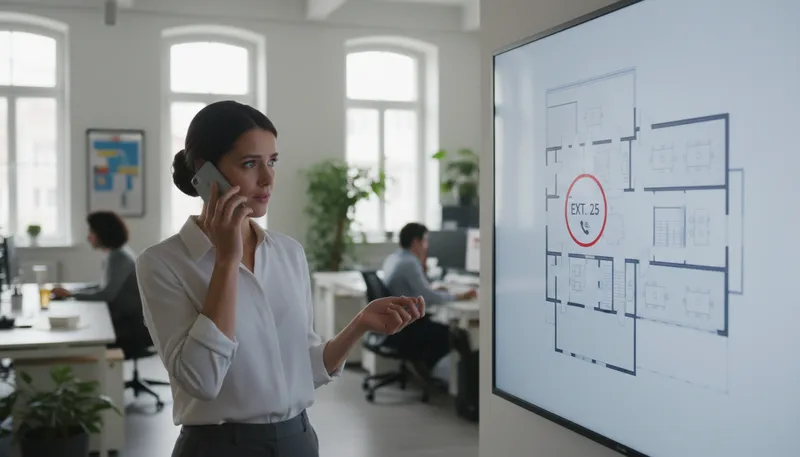Illustration of ext: a short form for extension, often in phone numbers