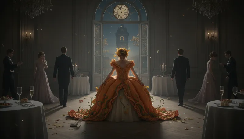 Illustration of turn into a pumpkin: to return home or leave suddenly.