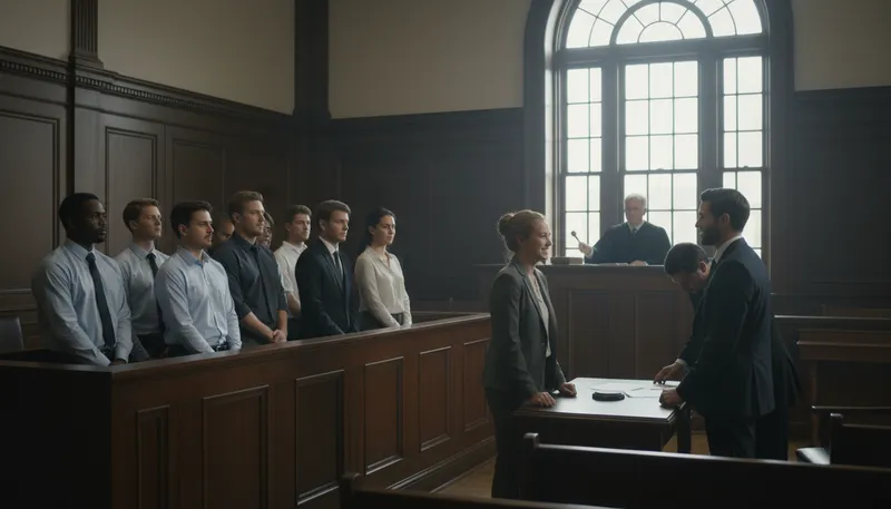 Illustration of acquit: To declare someone not guilty of a crime.