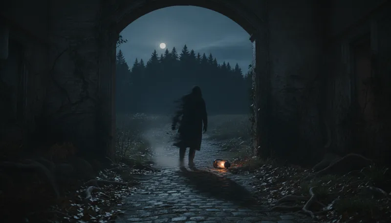 Illustration of shadowy: Full of shadows; dark and mysterious.
