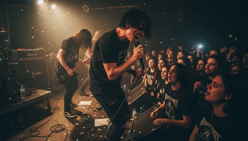 Illustration of emo: A style of music or fashion reflecting emotion.