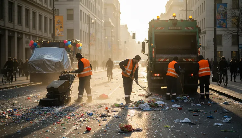 Illustration of sanitation: The maintenance of clean conditions.