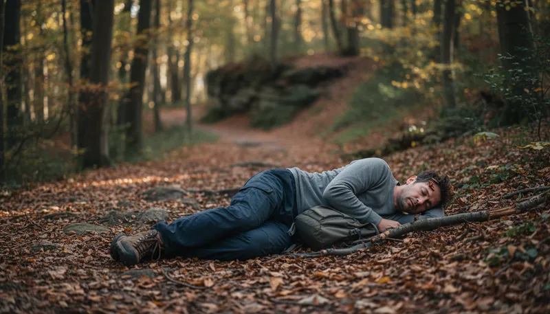 Illustration of he's unconscious: not awake or aware