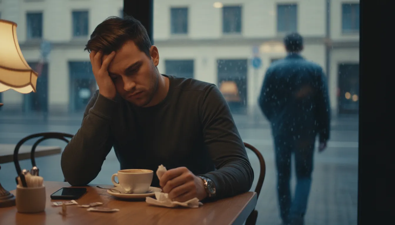 guilty conscience का चित्र: feeling bad for something wrong done