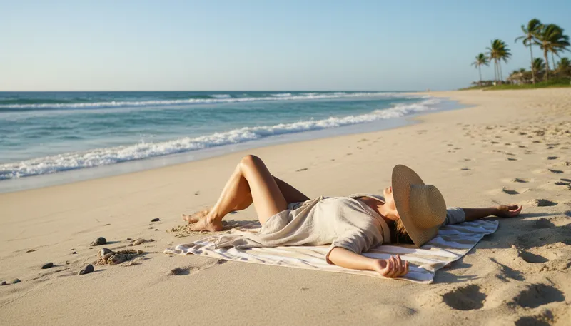 Illustration of catch the sun: To soak up sunlight.