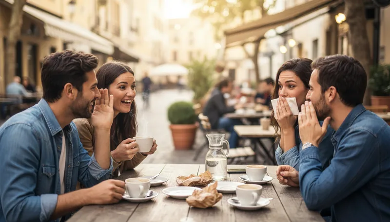 Illustration of gossip: Casual talk about others' personal matters.