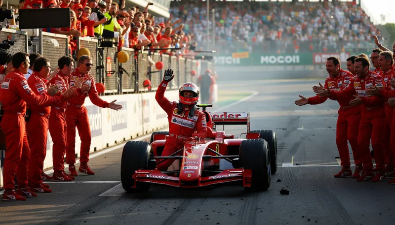 Illustration of schumacher: a surname, often associated with racing.