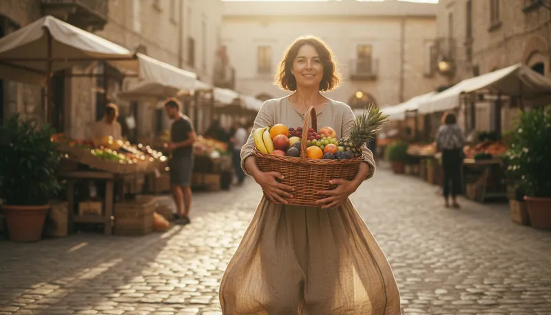 Illustration of basket: a group of items or people gathered together.