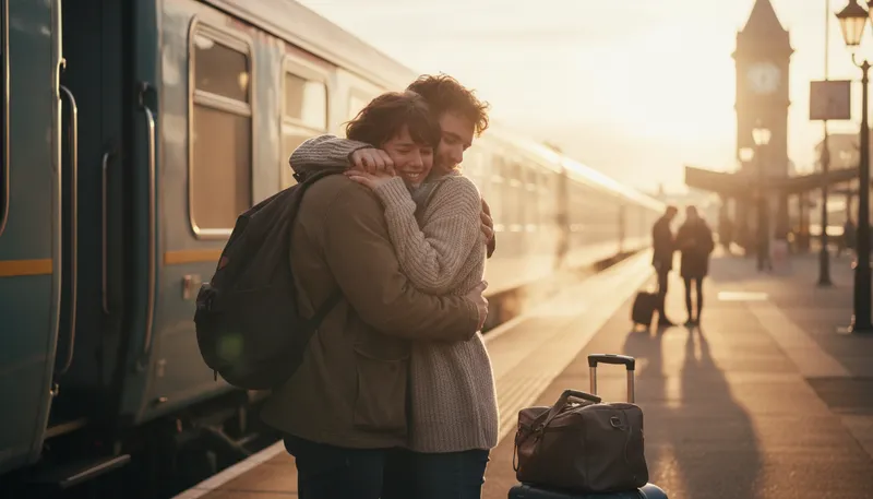 Illustration of absence makes the heart grow fonder: Missing someone increases affection for them.