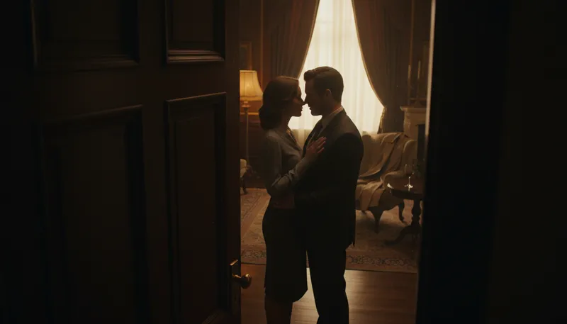Illustration of affair: a romantic relationship, often secretive