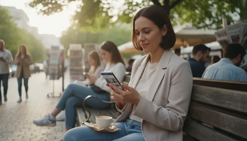 Illustration of mobile: portable device that can move easily