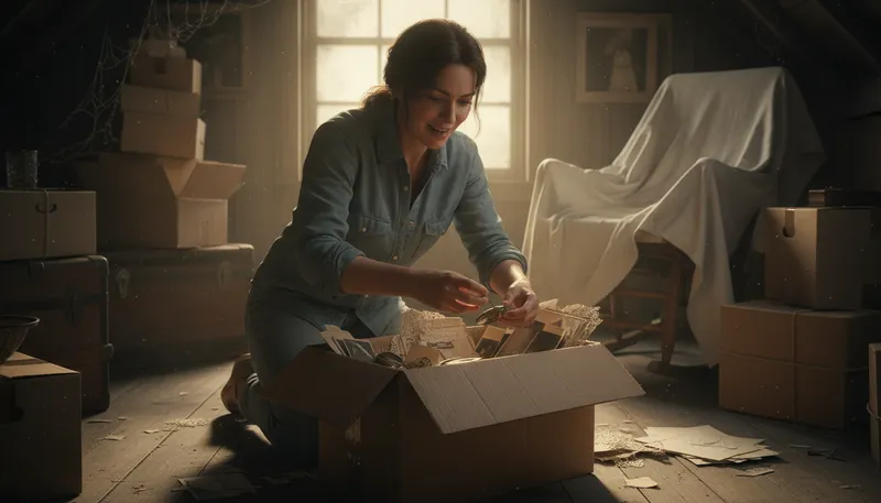 Illustration of rummage: To search through something carefully.
