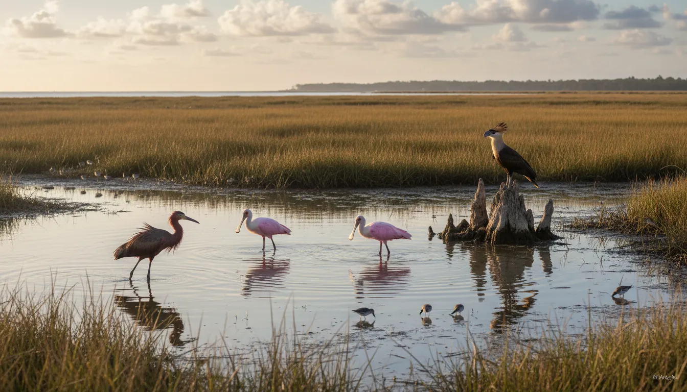 tidewater 的插图：coastal region affected by the sea's rise and fall