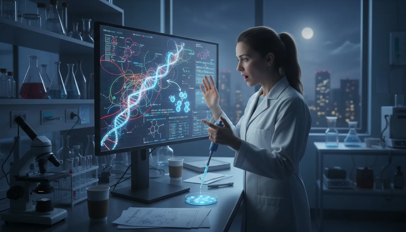 geneのイラスト：part of DNA that determines a specific inherited trait