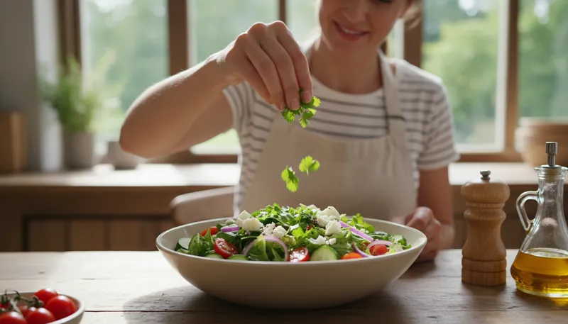 Illustration of coriander: An herb used in cooking for flavor.