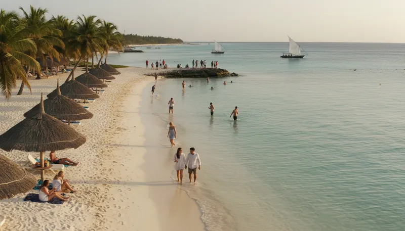 Illustration of zanzibar: an island known for its spices and beaches