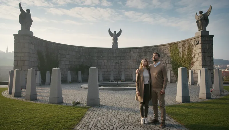 Illustration of memorial: A structure honoring a person or event.